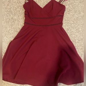 Red Homceoming formal dress valentines